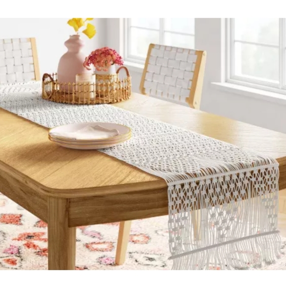 Opalhouse Dining Opalhouse White Cotton Macrame Extended Length